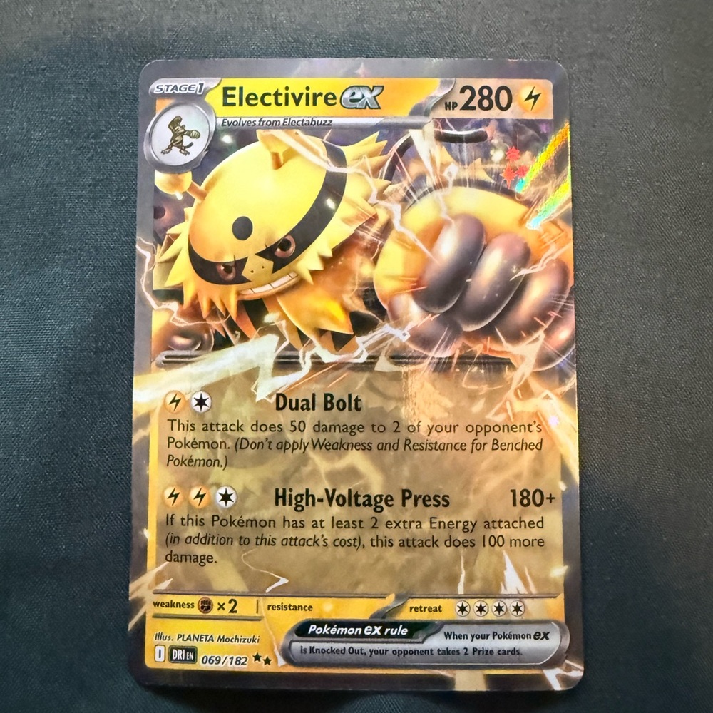 Electivire EX Card - Yellow
